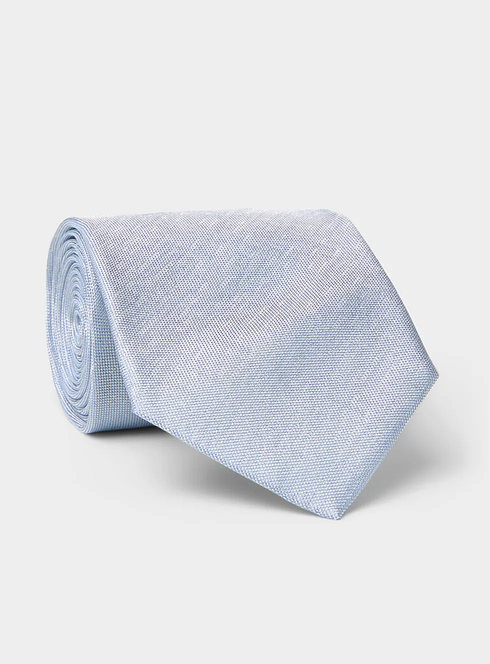 Satiny piqué tie