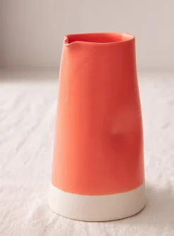 Satiny porcelain carafe