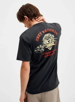 Savage sounds leopard graphic T-shirt