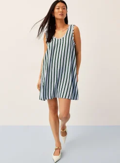 Scalloped-trim minidress