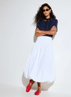 Scarf collar T-shirt