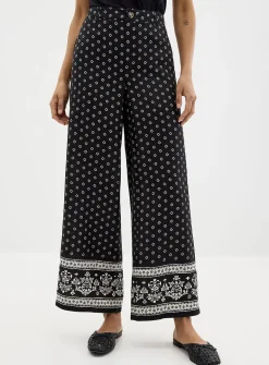 Scarf mosaic linen pant