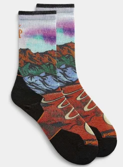 Scenic trail running sock