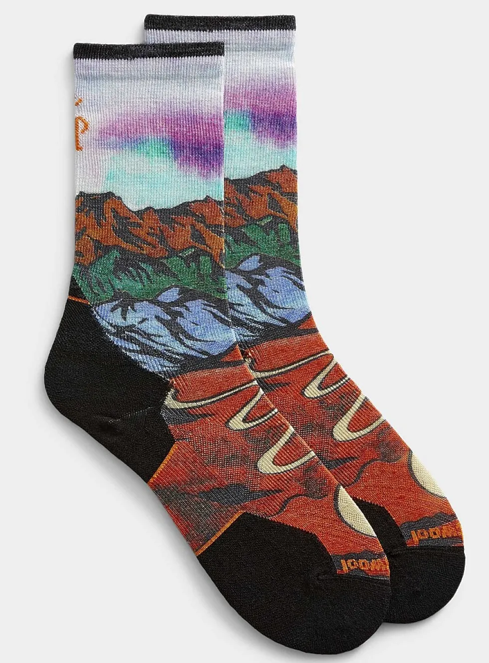 Scenic trail running sock