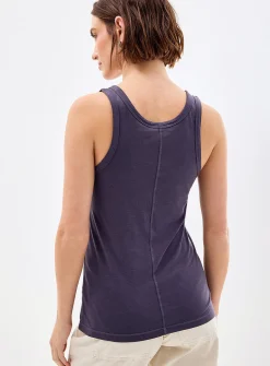 Scoop-neck soft jersey cami