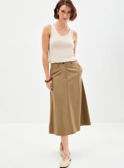 Scoop-neck soft jersey cami
