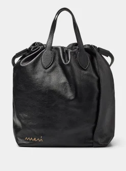 Scrunchie leather boho bag