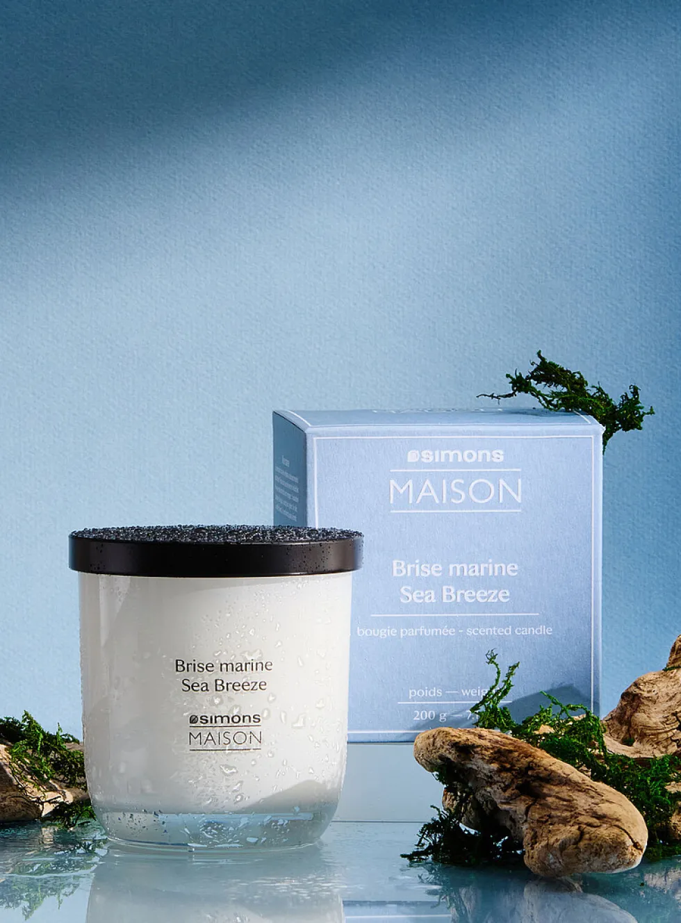 Sea breeze scented candle