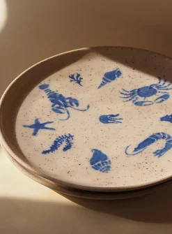Sea Shack ceramic plates set