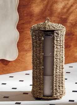 Seagrass toilet paper storage