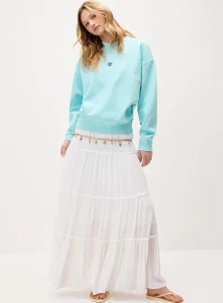 Seashell drop-shoulder sweatshirt