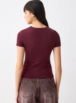 Second skin high neckline T-shirt