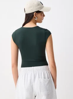 Second skin square neckline bodysuit