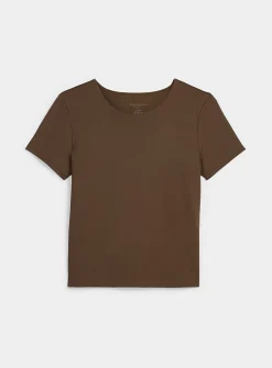 Second-skin short-sleeve crew-neck T-shirt