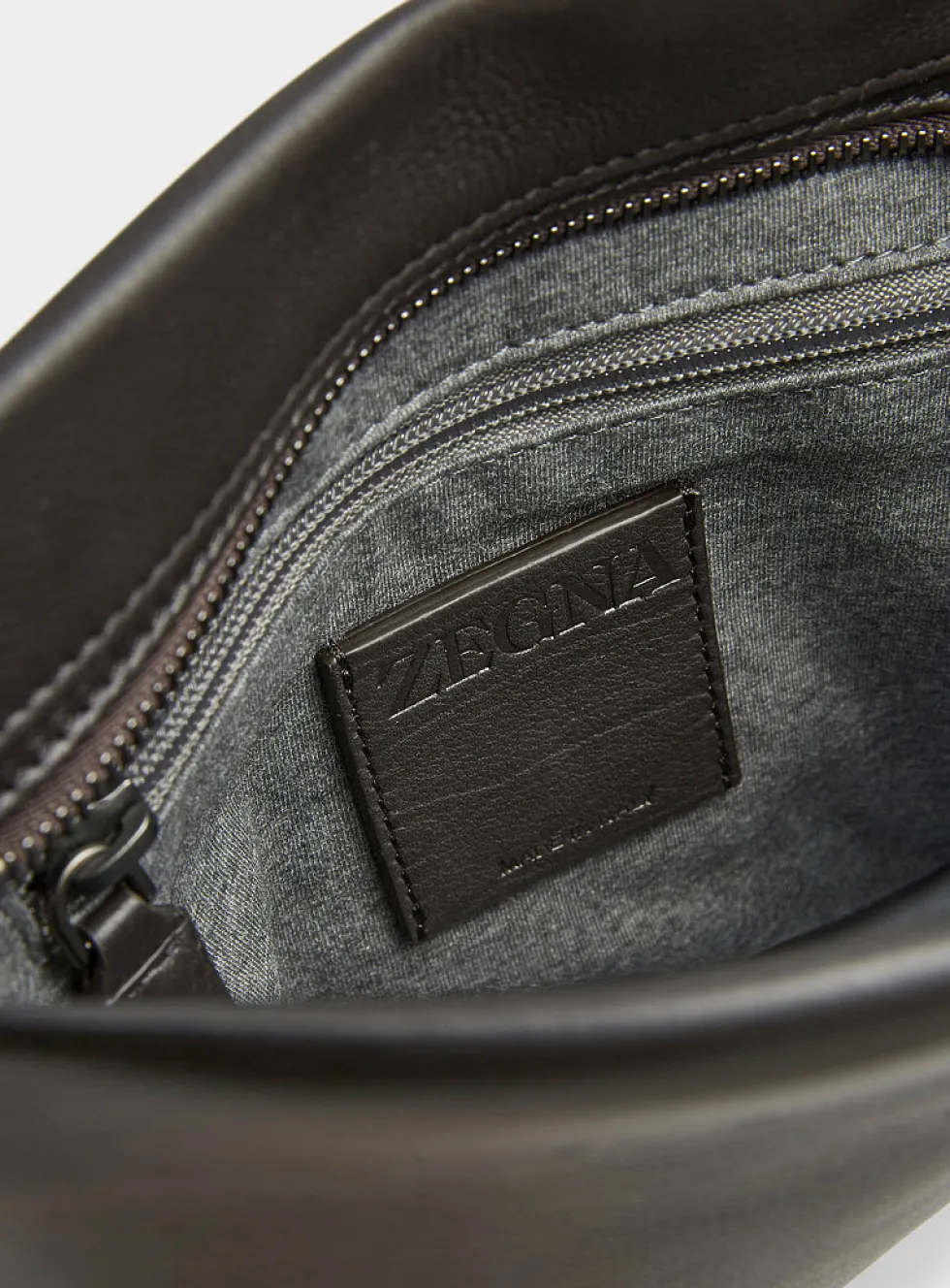 Secondskin supple leather cross-body bag