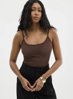 Second-skin thin straps cami