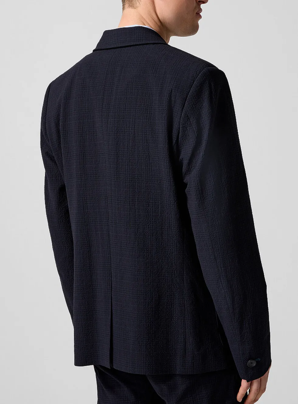 Seersucker check jacket