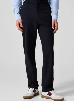Seersucker check pant