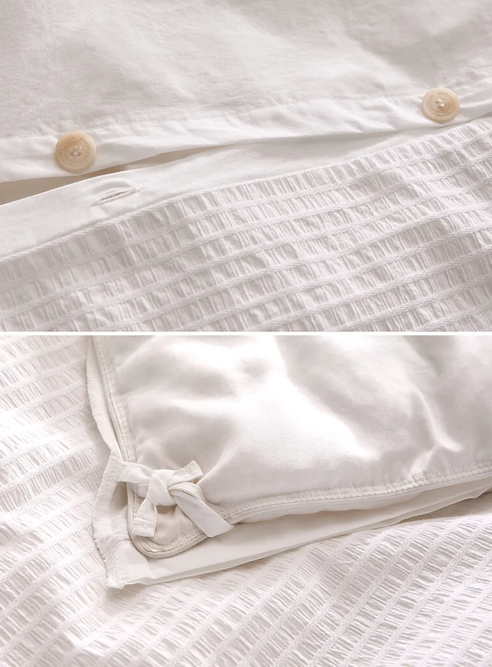 Seersucker duvet cover set