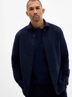 Seersucker stripe shirt
