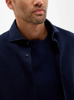 Seersucker stripe shirt