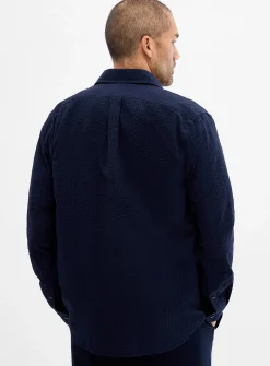 Seersucker stripe shirt