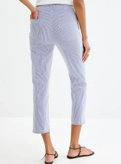 Seersucker striped legging