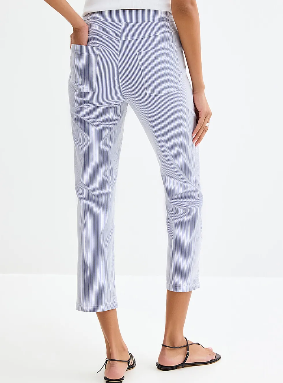 Seersucker striped legging