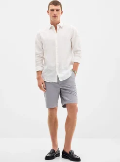 Semi-plain chino Bermudas
