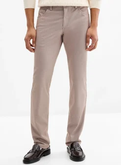 Semi-plain 5-pocket pant