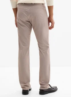 Semi-plain 5-pocket pant