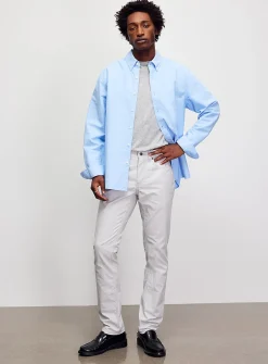 Semi-plain 5-pocket pant