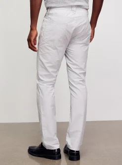Semi-plain 5-pocket pant