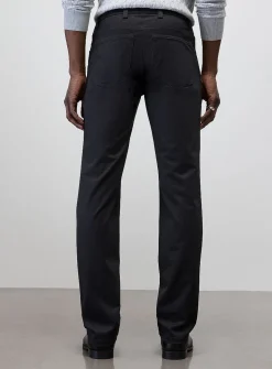 Semi-plain 5-pocket pant