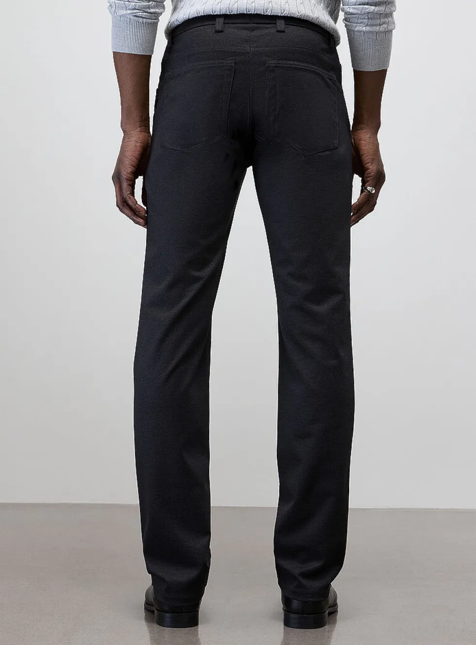 Semi-plain 5-pocket pant