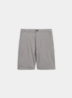 Semi-plain stretch Bermudas