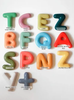 Semiporcelain letter Z wall ornament