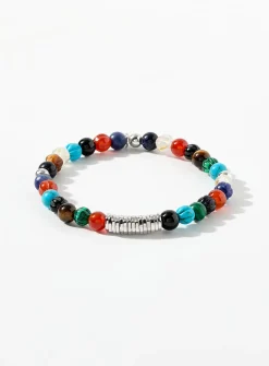 Semi-precious stone beads bracelet