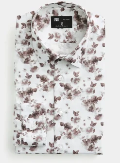 Sepia flowers shirt