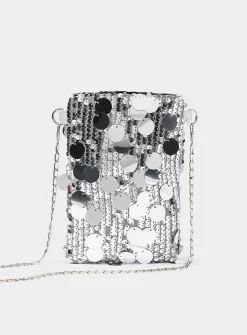 Sequined phone clutch