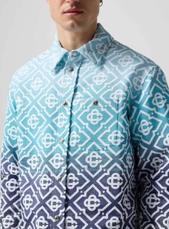 Shade terry jacquard overshirt