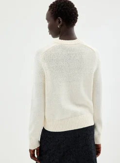 Shaker-rib boxy-fit sweater