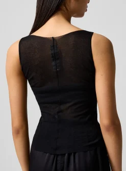 Sheer cotton cami