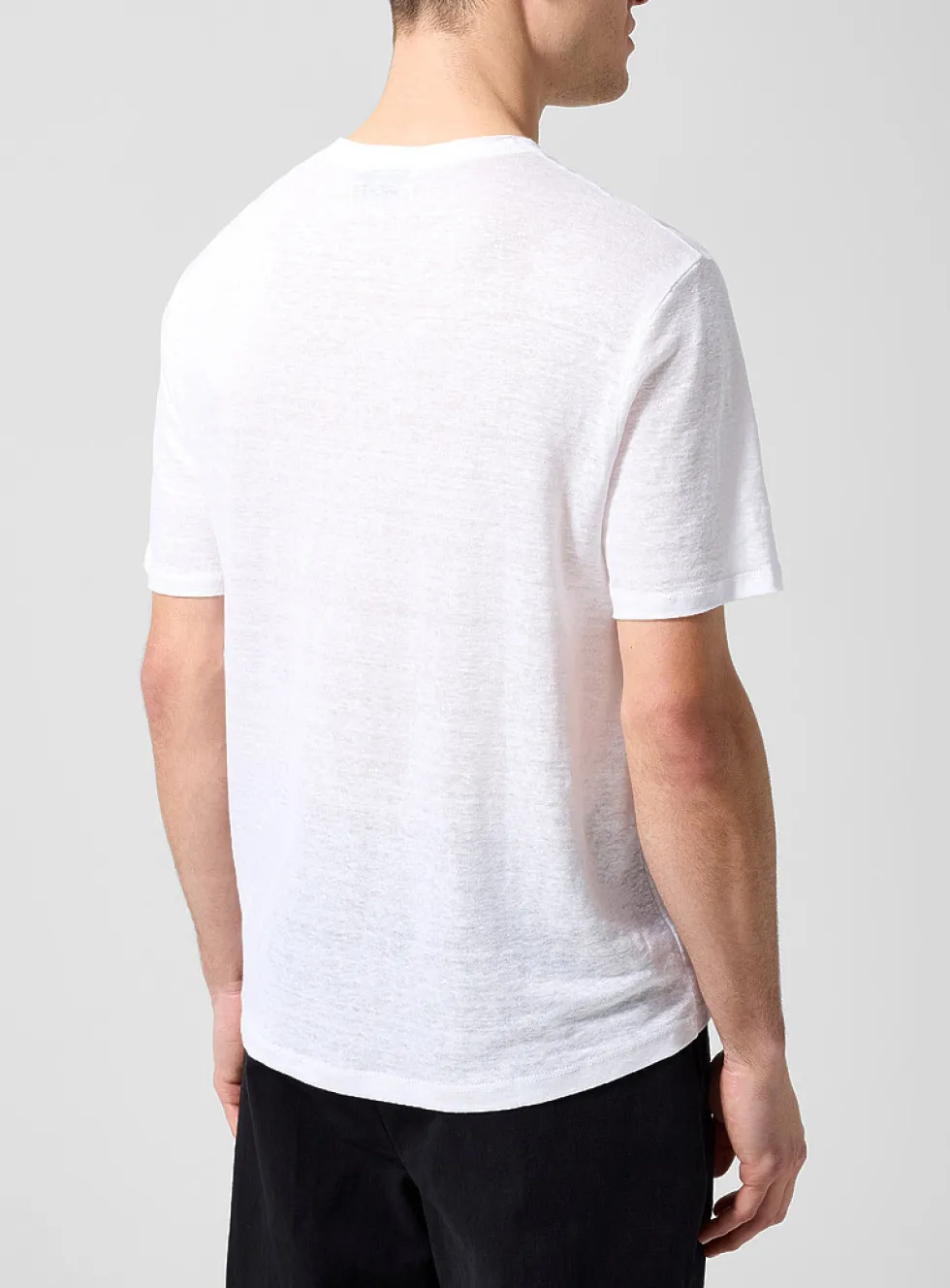 Sheer pure linen T-shirt