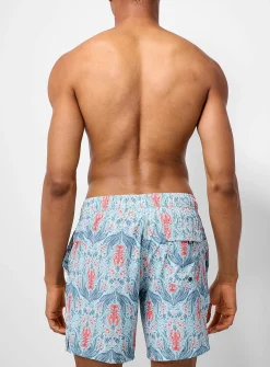 Shellfish and kelp swim trunk