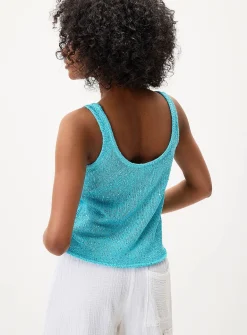 Shimmering knit cami