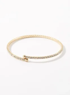 Shimmery crystal bangle