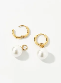 Shimmery pearl earrings