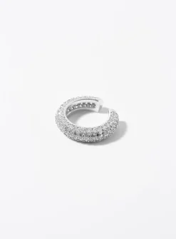 Shimmery zircon ear cuff