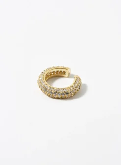 Shimmery zircon ear cuff